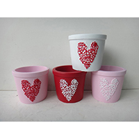 Valentines Day Ceramic Pot