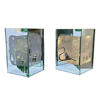 Xmas Glass Pot